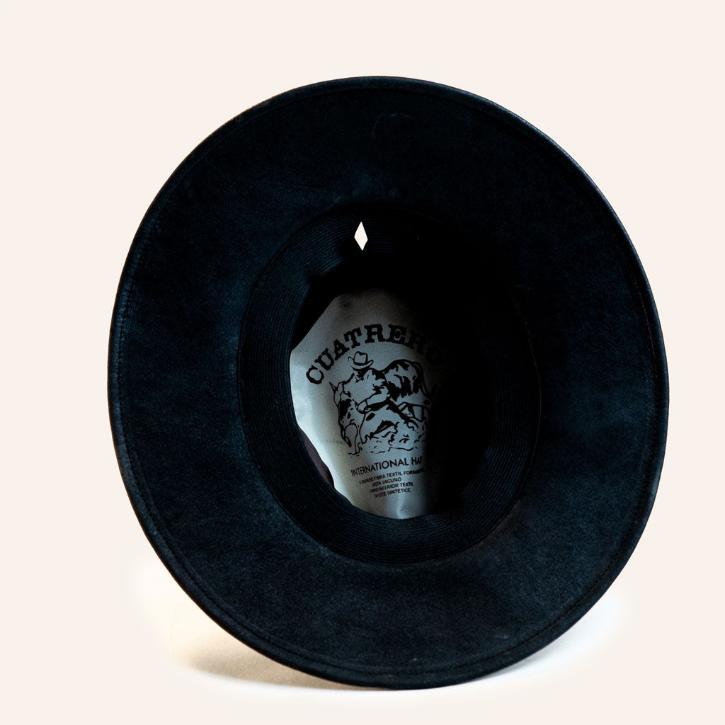 Embossed Cowhide Leather Hat