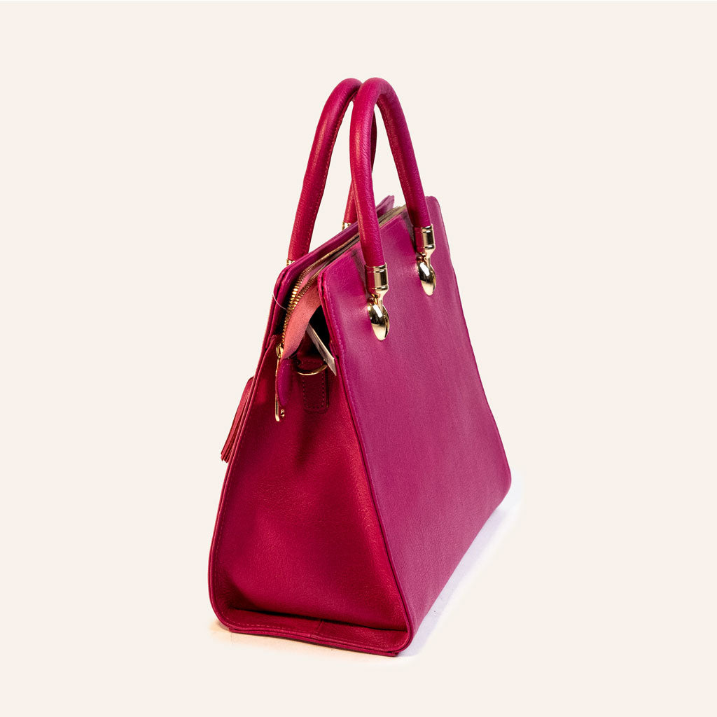 Bag-Mexican Pink Leather Bag