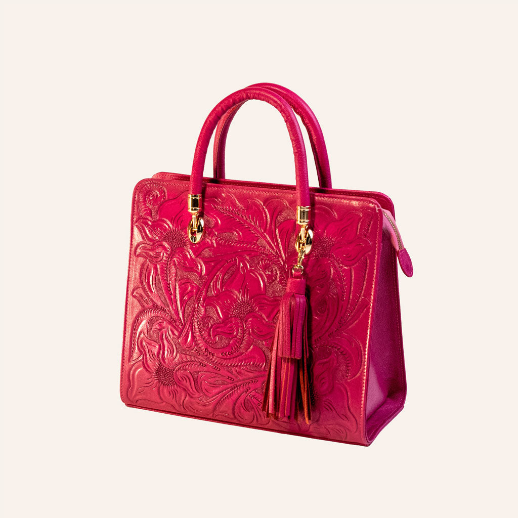 Bag-Mexican Pink Leather Bag