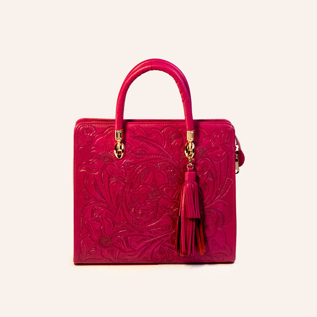 Bag-Mexican Pink Leather Bag