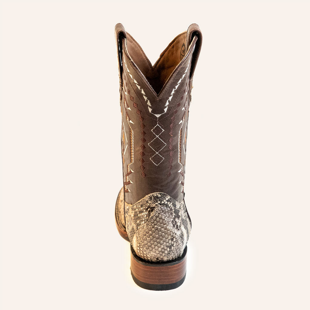 Natural Python Western Boots